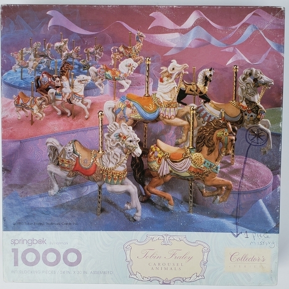 Springbok Jigsaw Puzzle 1000 Pieces Carousel - Picture 1 of 9